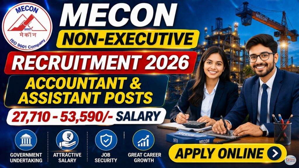 MECON Non Executive Recruitment 2026