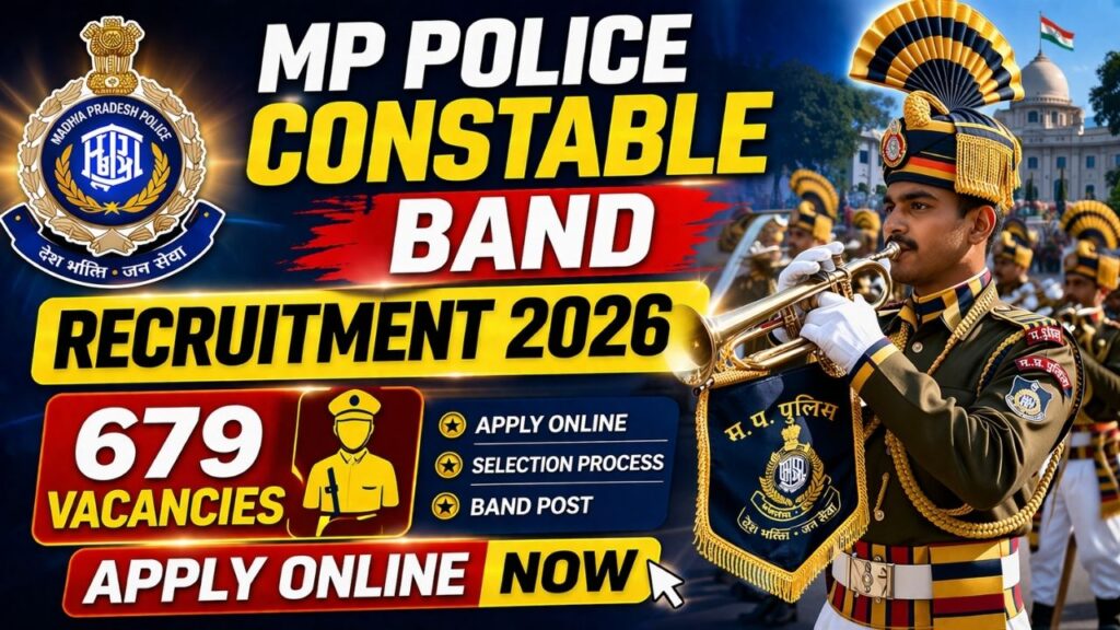 MP Police Constable (Band) Recruitment 2026