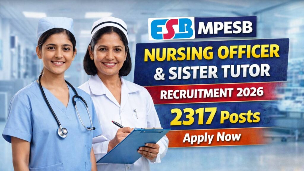 MPESB Nursing Officer Recruitment 2026