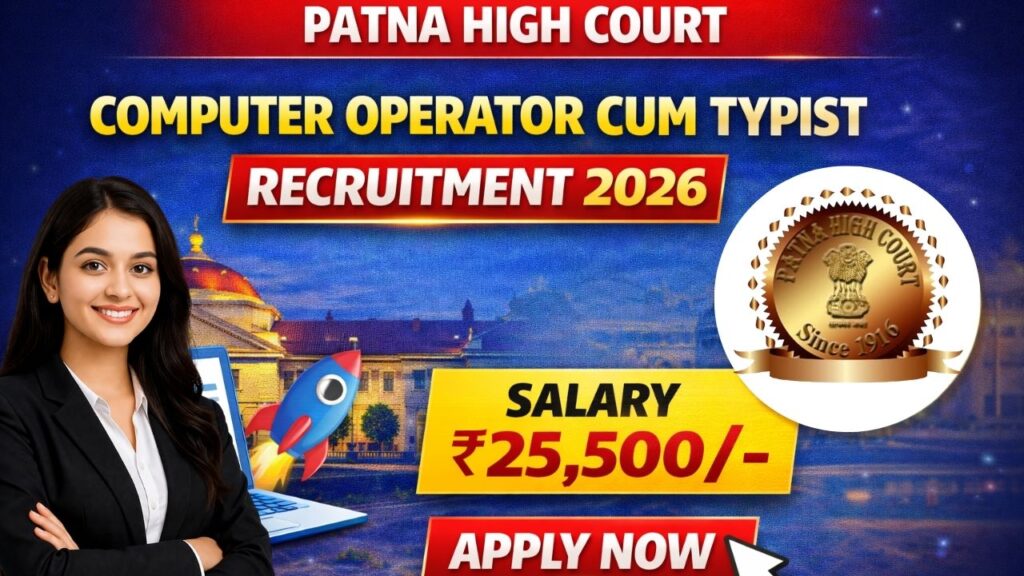 Patna High Court Computer Operator Cum Typist Recruitment 2026