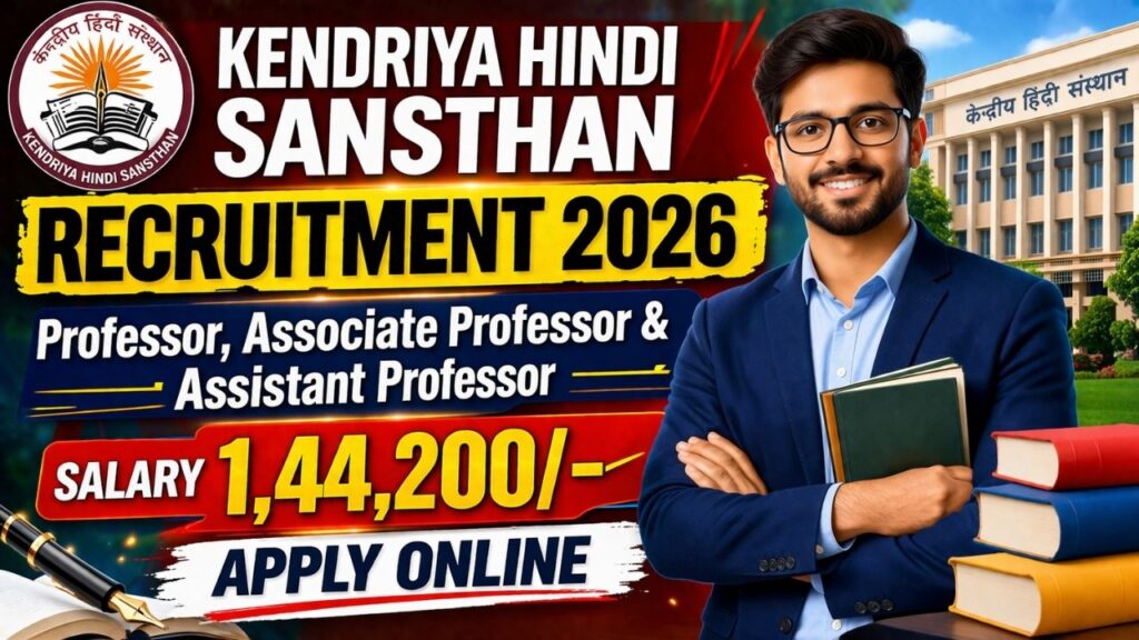 Kendriya Hindi Sansthan Recruitment 2026