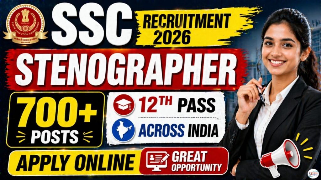 SSC Stenographer Recruitment 2026