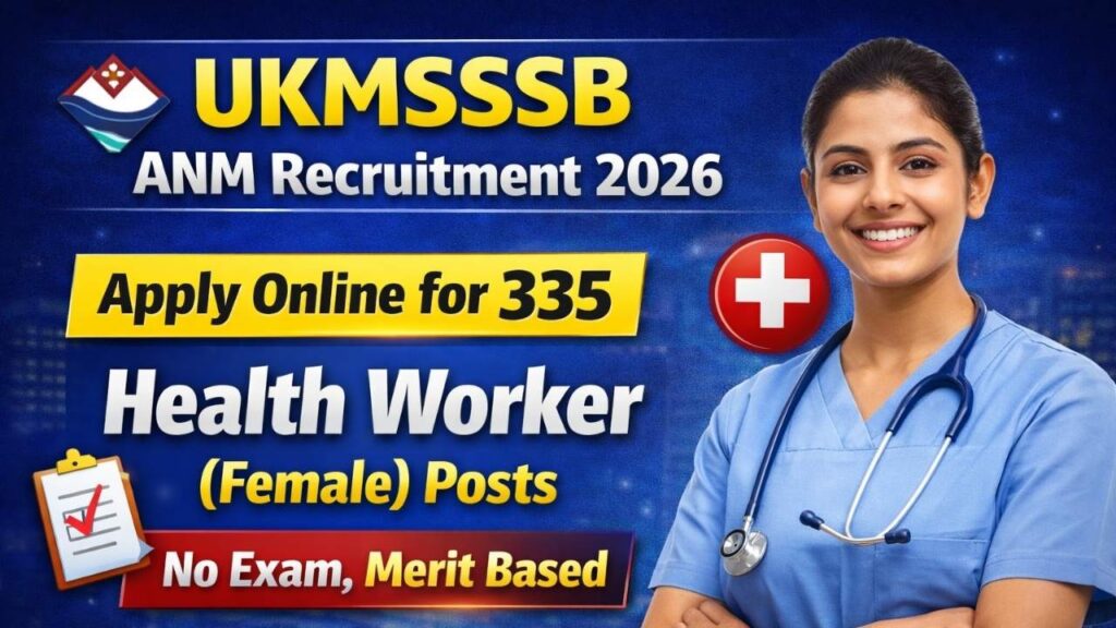 UKMSSB ANM Recruitment 2026