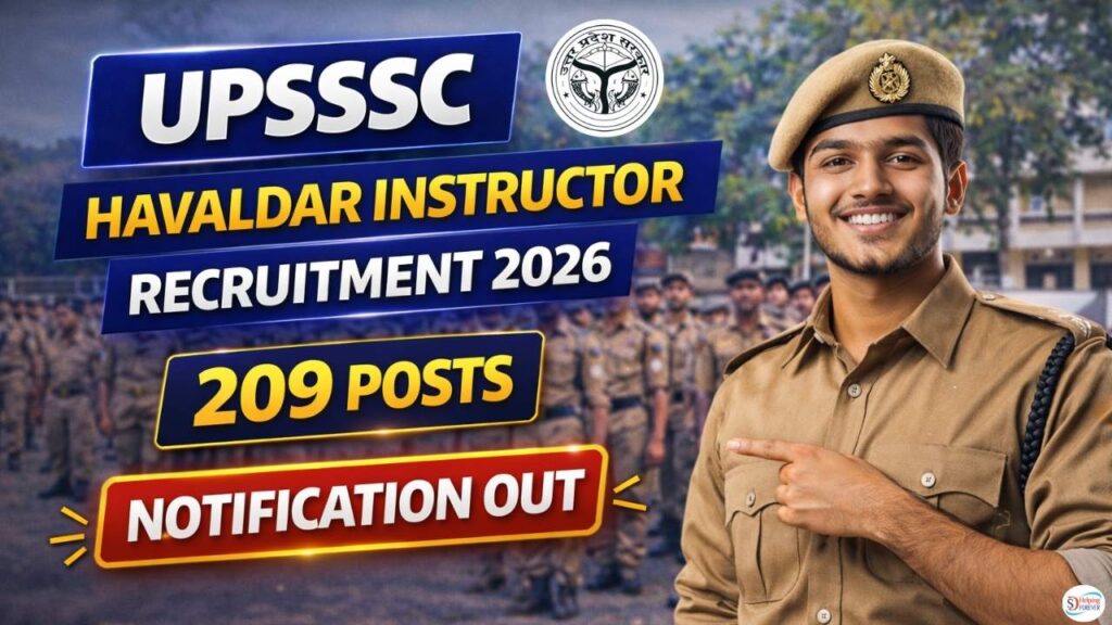 UPSSSC Havaldar Instructor Recruitment 2026