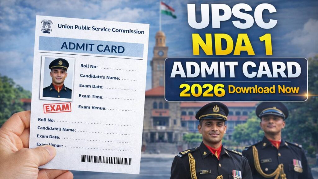 UPSC NDA I Admit Card 2026