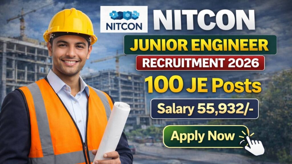 Delhi NITCON Junior Engineer Recruitment 2026