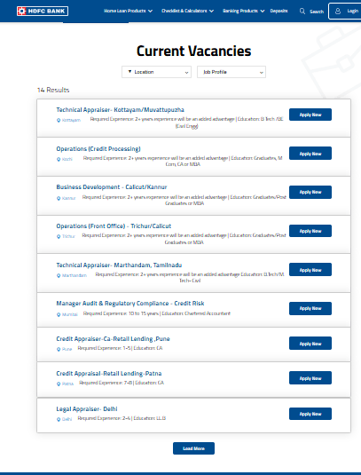 HDFC Bank Various Posts Recruitment 2026