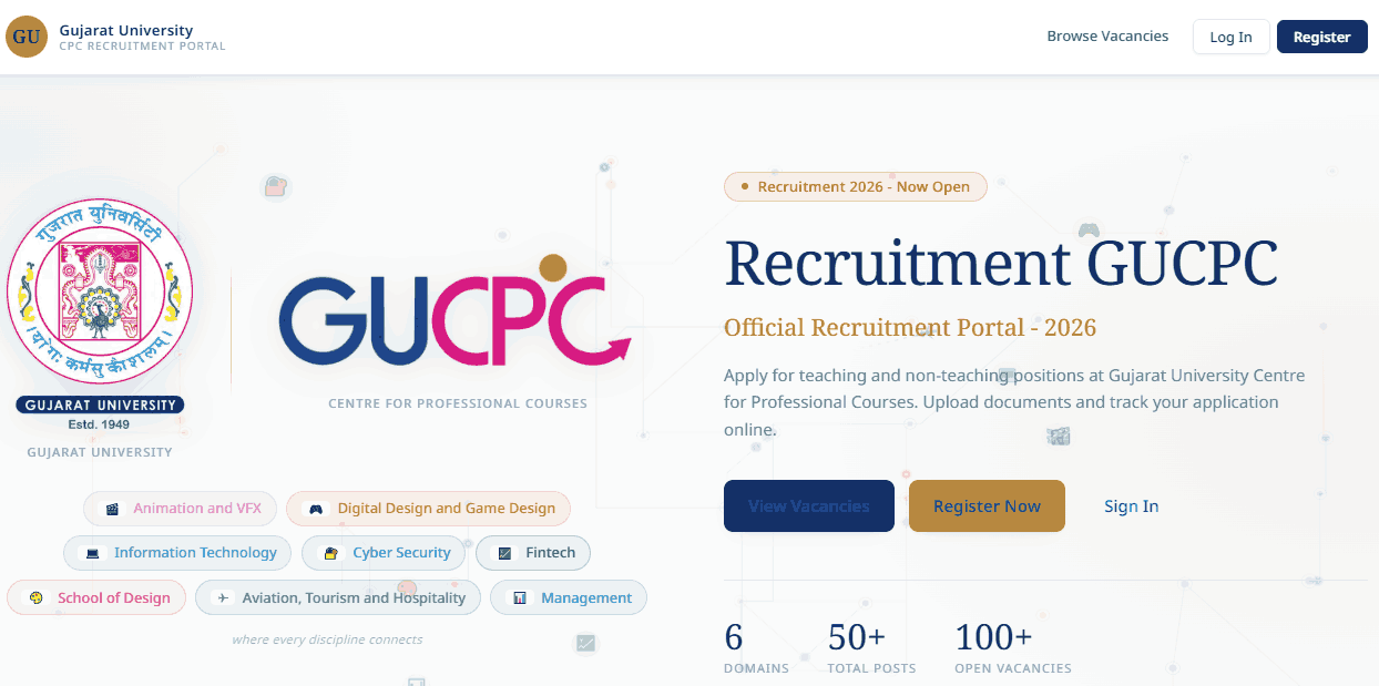 Gujarat University Non Teaching Recruitment 2026