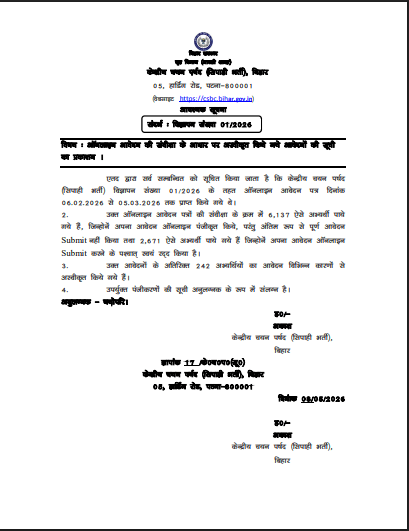 Bihar Police Constable GD Rejected List 2026