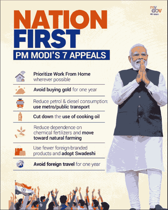 PM Modi 7 Big Appeals To Indian Citizens