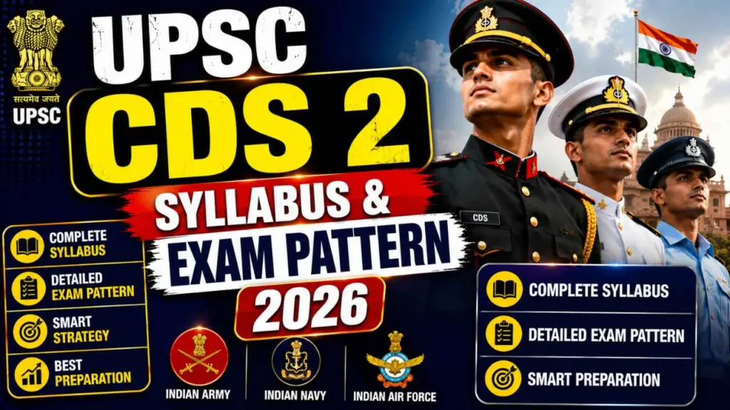 UPSC CDS 2 Syllabus & Exam Pattern 2026