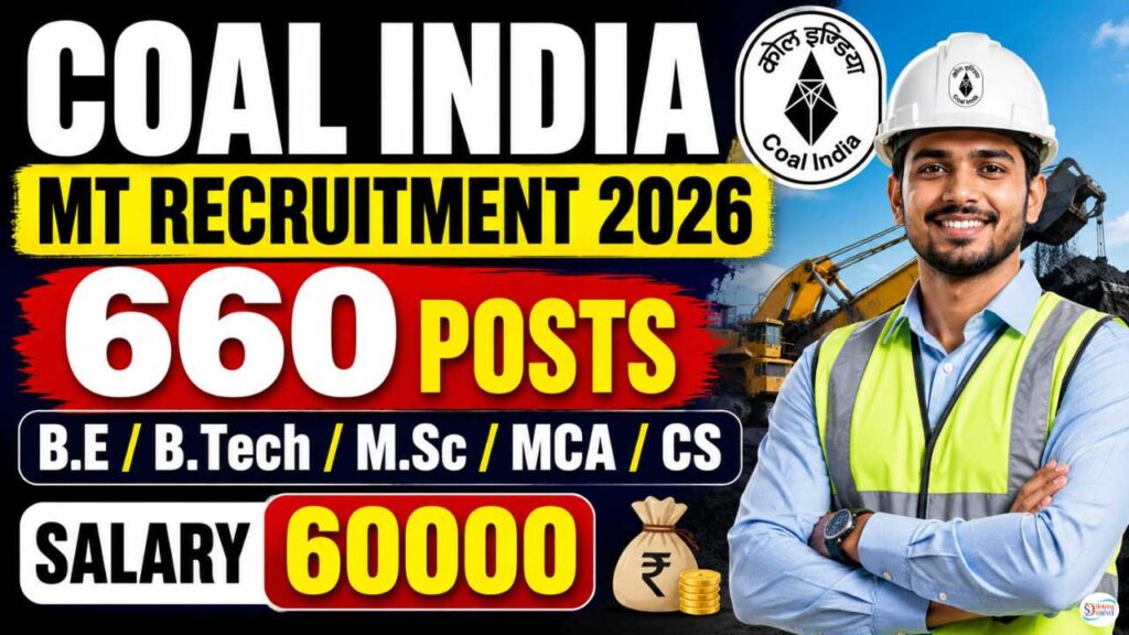 Coal India Management Trainee (MT) Recruitment 2026