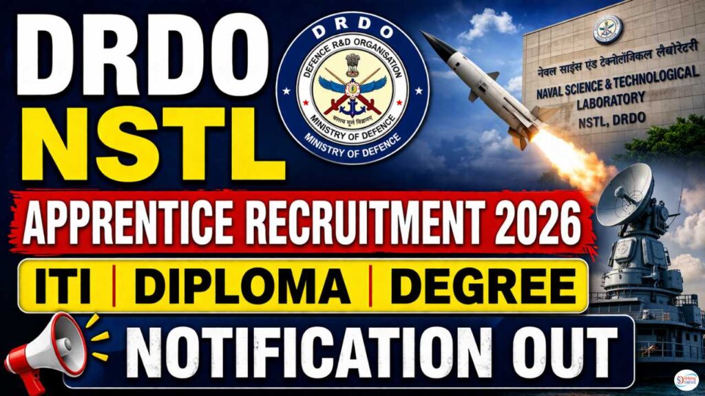 DRDO NSTL Apprentice Recruitment 2026