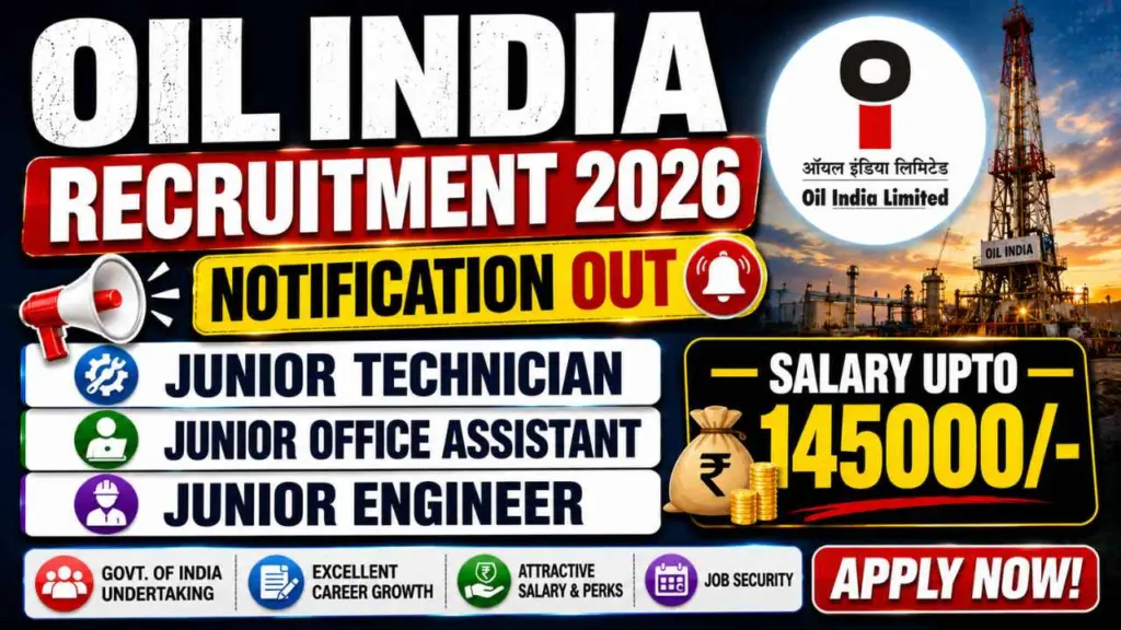 Oil India Recruitment 2026