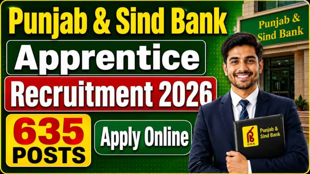 Punjab and Sind Bank Apprentice Recruitment 2026