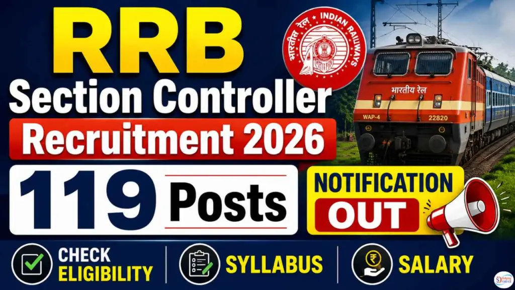 RRB Section Controller Recruitment 2026