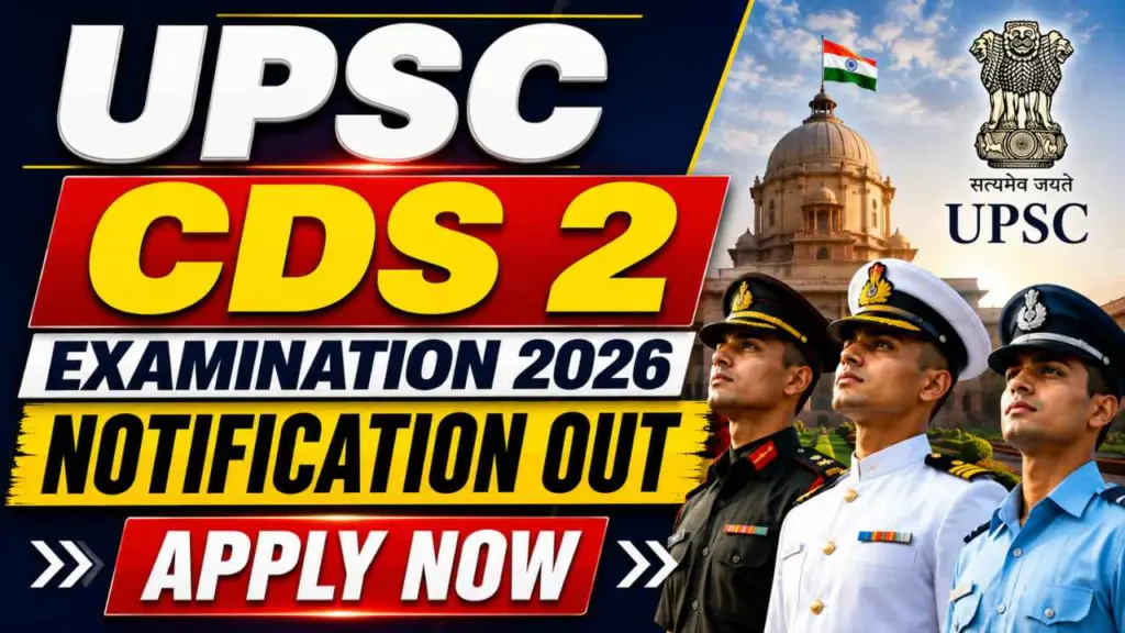 UPSC CDS 2 Online Form 2026