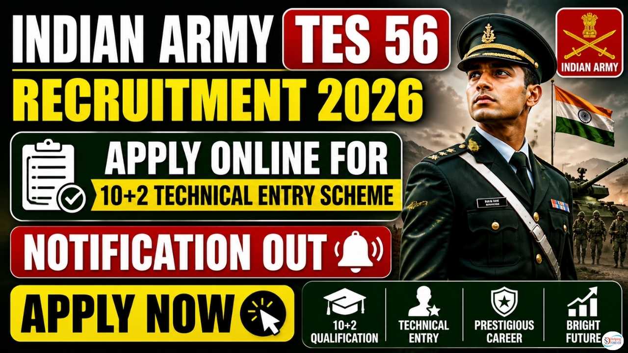 Indian Army TES 56 Recruitment 2026: (Short Notice) - Apply Online For ...