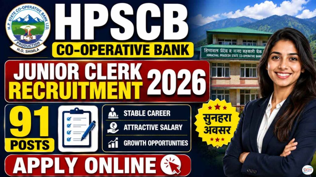 HPSCB Junior Clerk Recruitment 2026