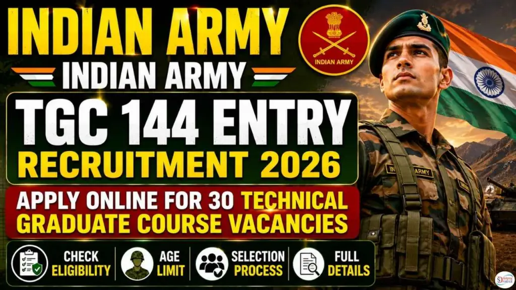 Indian Army TGC 144 Entry Recruitment 2026