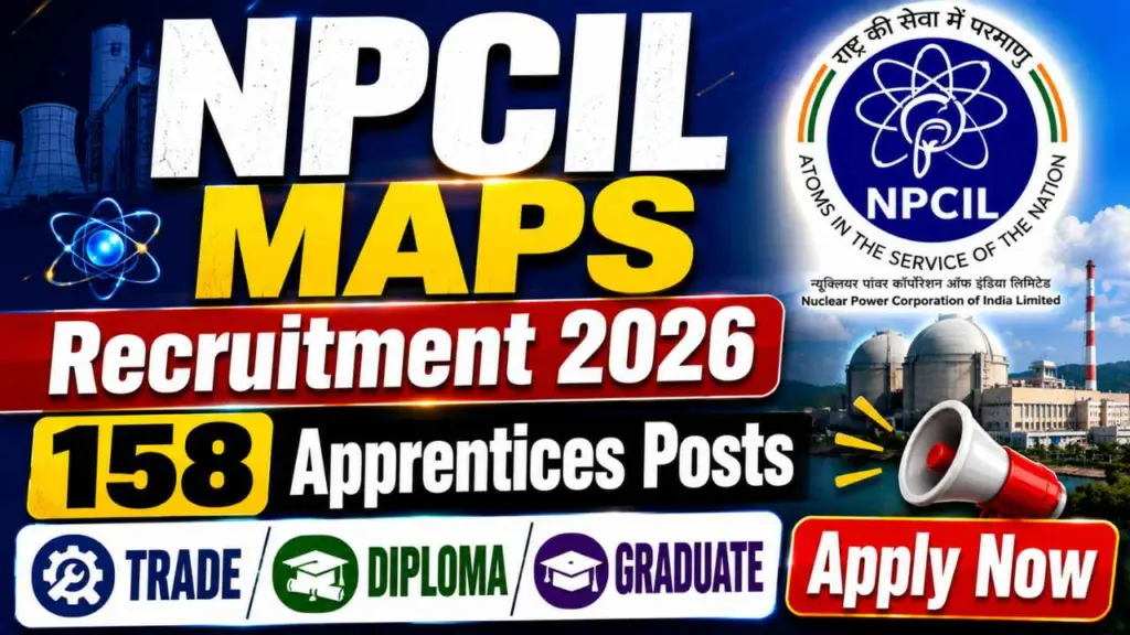 NPCIL MAPS Apprentices Recruitment 2026