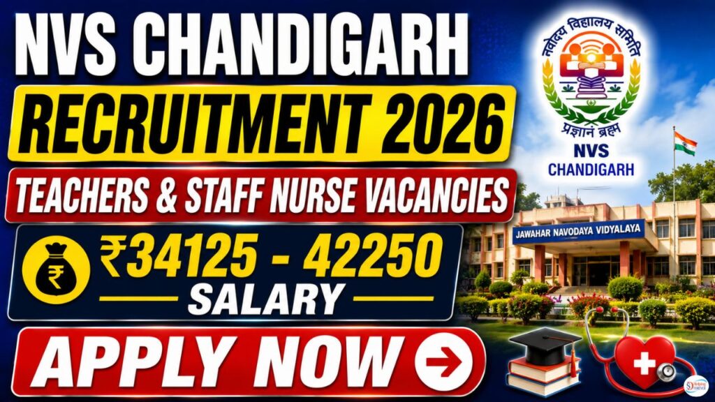 NVS Chandigarh Region Contractual Teacher Vacancy 2026