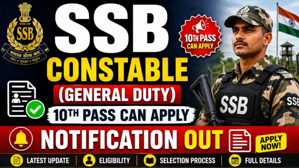 SSB Constable (General Duty) Bharti 2026