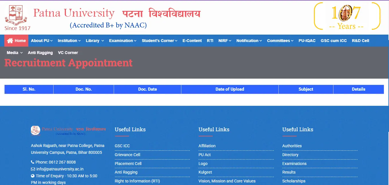 Patna University Recruitment 2026