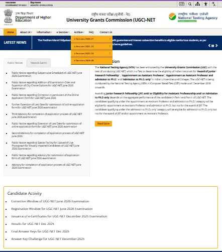 UGC NET June 2026 Exam Date Out