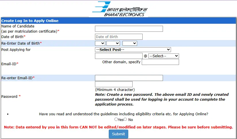 BEL Panchkula EAT & Technician C Recruitment 2026