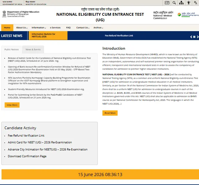 NEET UG Result 2026