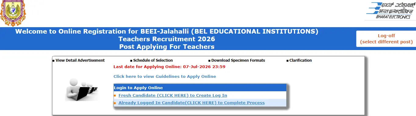 BEEL Educational Institutions Teacher Recruitment 2026