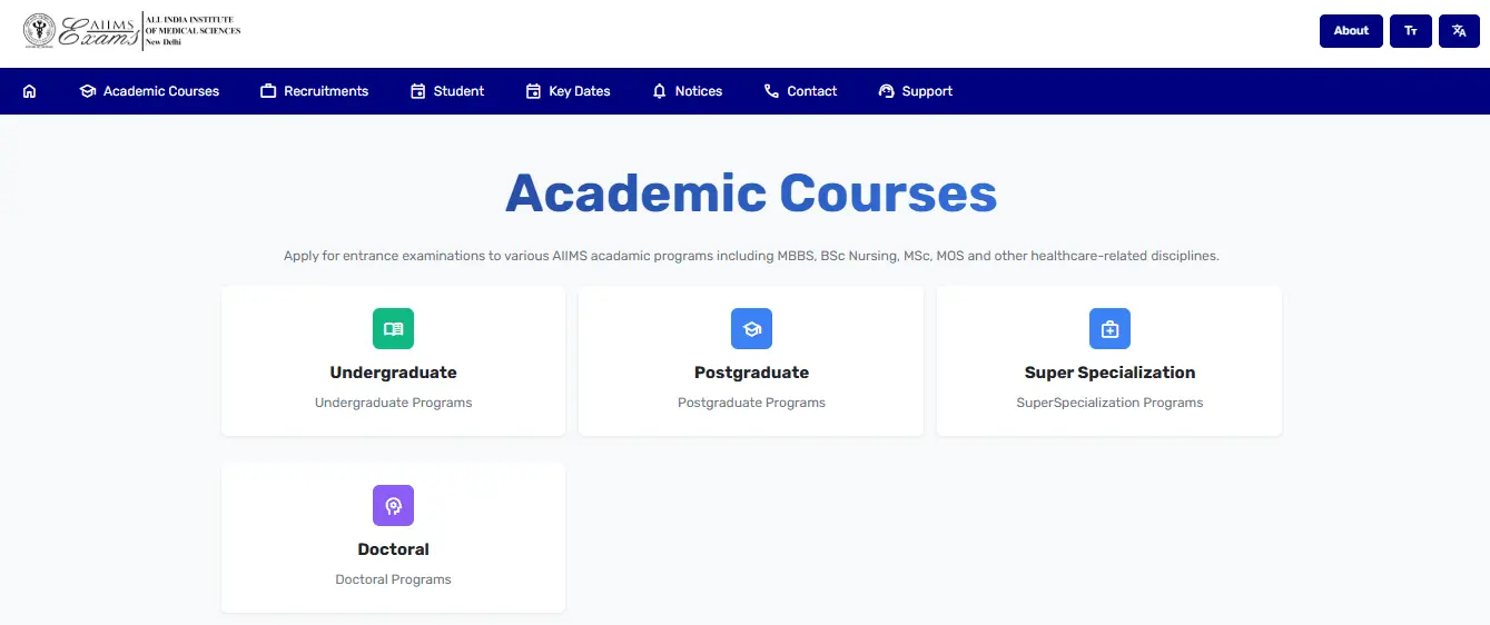 AIIMS BSc Nursing Admit Card 2026