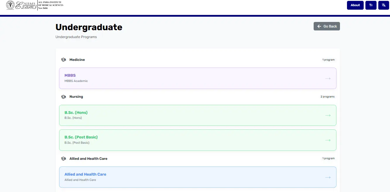 AIIMS BSc Nursing Admit Card 2026