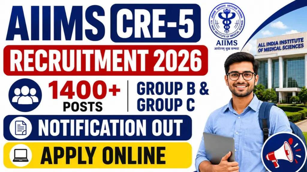 AIIMS CRE 5 Recruitment 2026