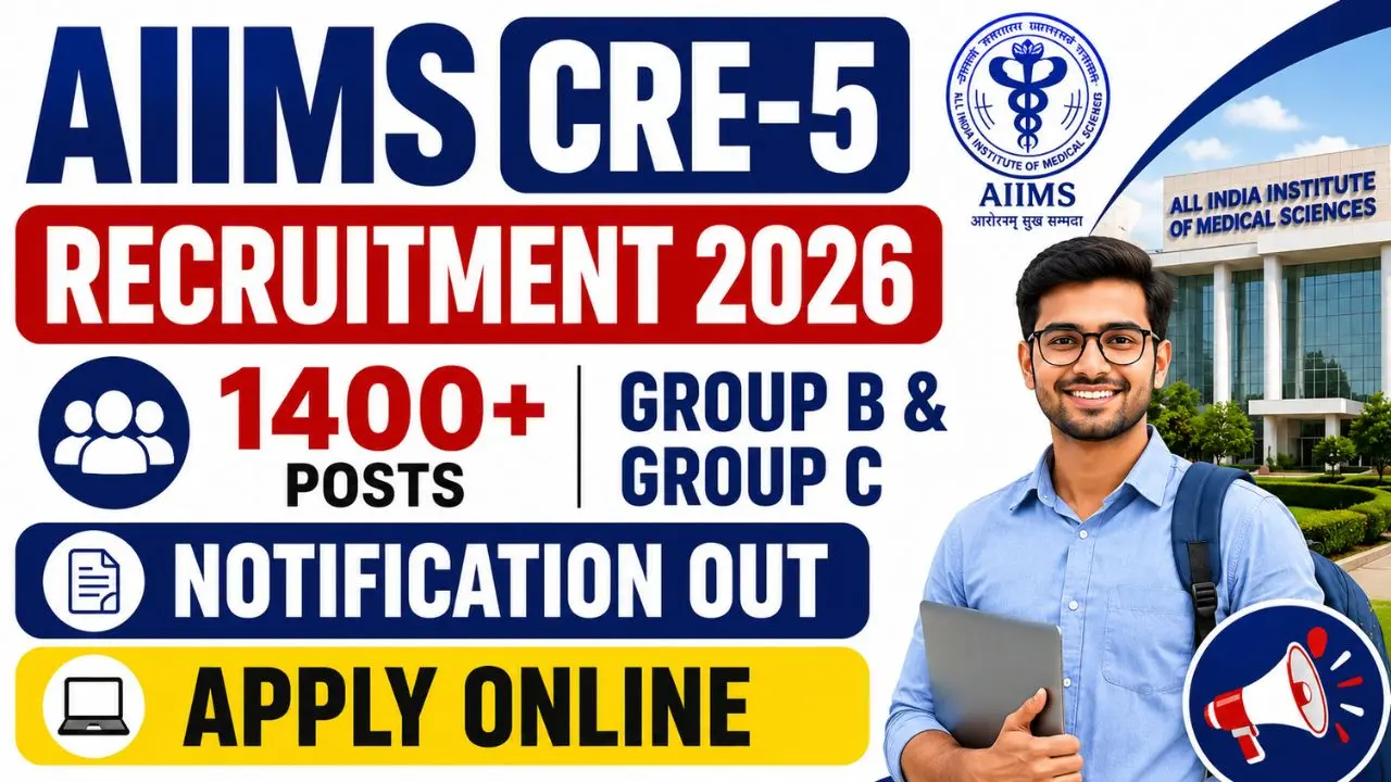 AIIMS CRE 5 Recruitment 2026