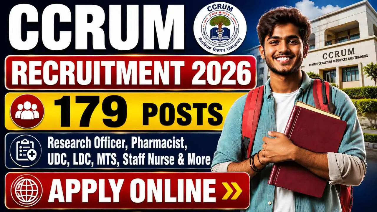 CCRUM Delhi Various Posts Recruitment 2026