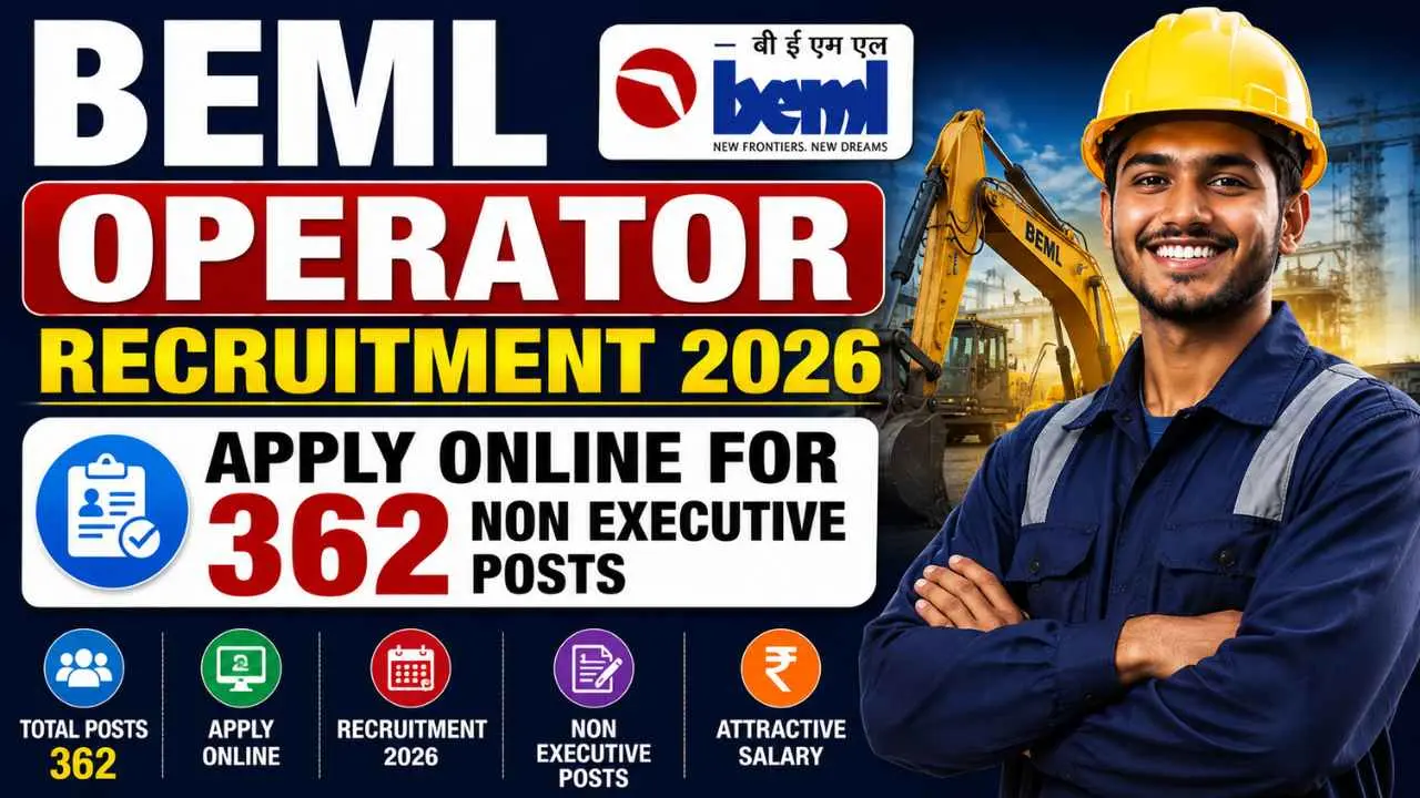 BEML Operator Recruitment 2026