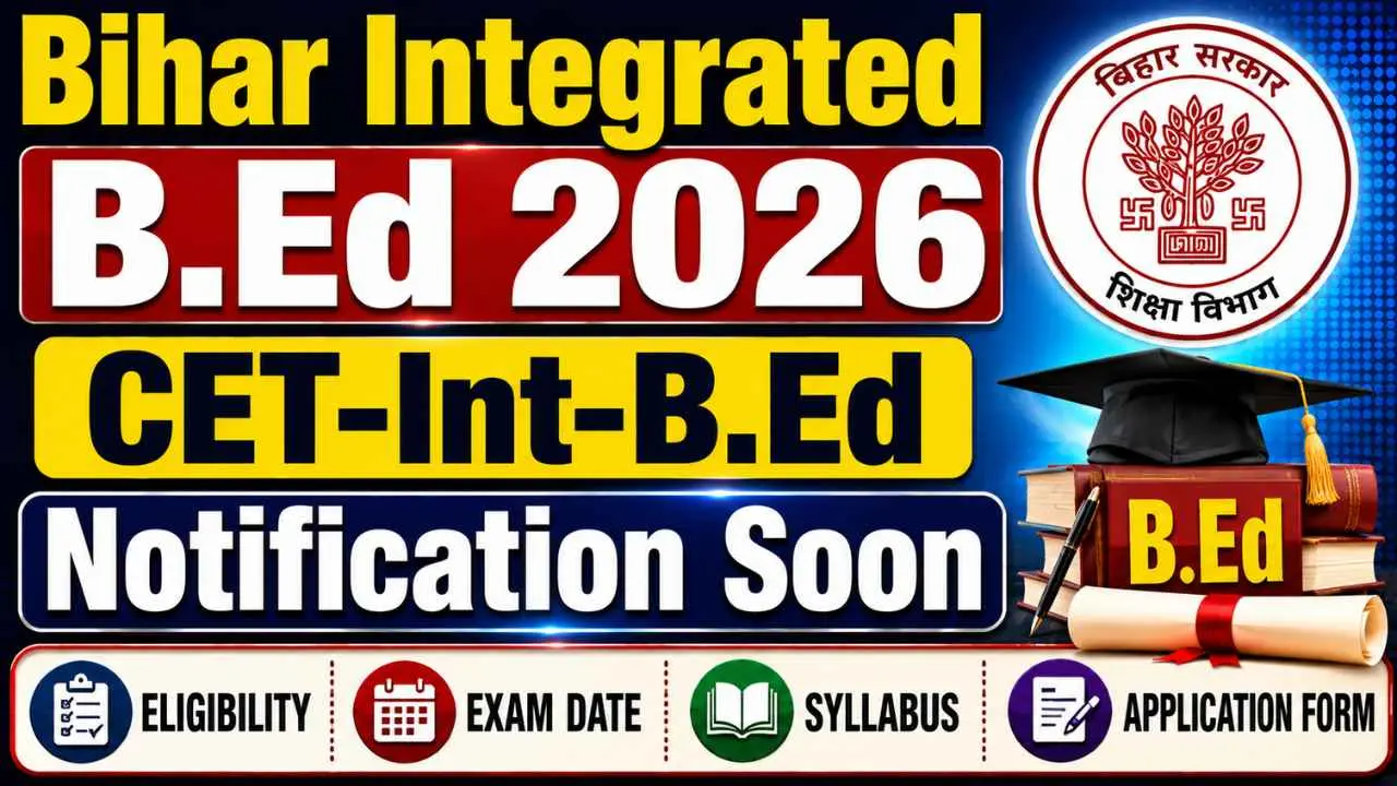 Bihar 4 Yr Integrated B.ED Admission Online Form 2026