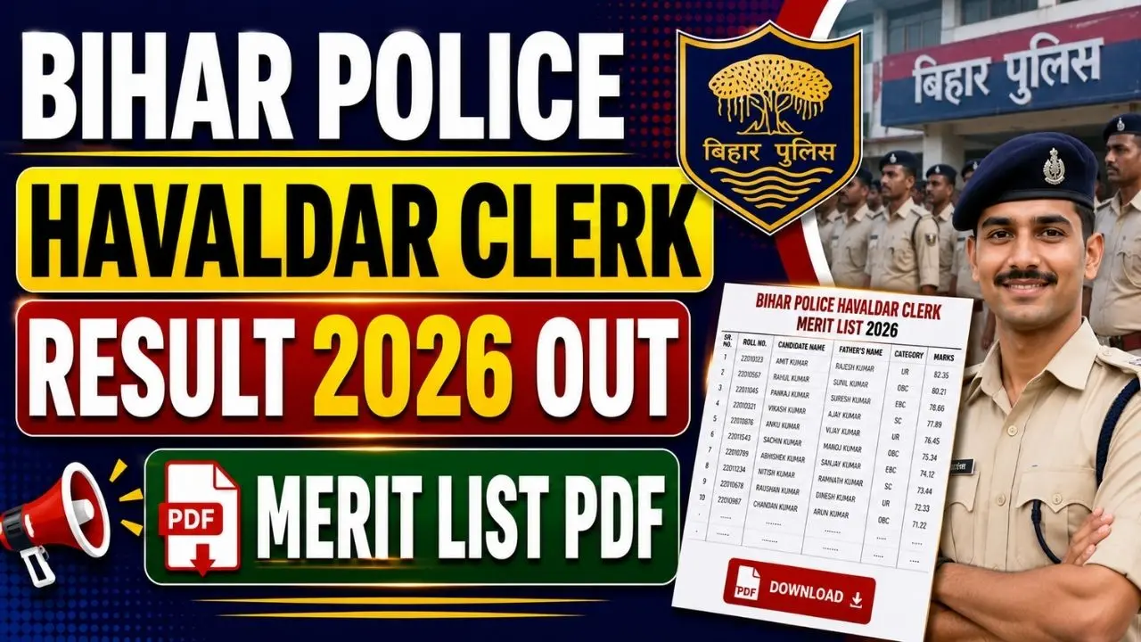 Bihar Police Havaldar Clerk Result 2026