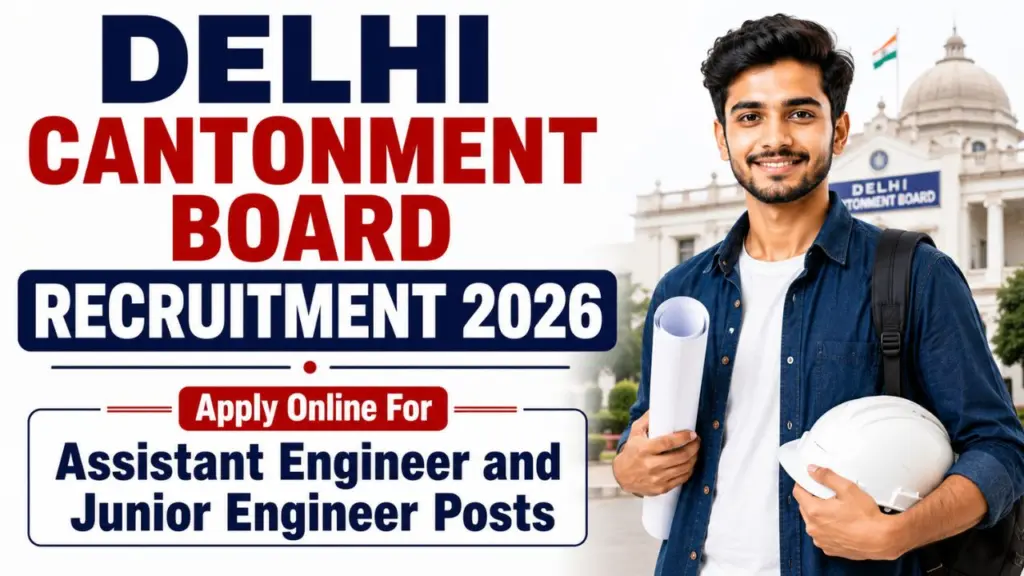 Delhi Cantonment Board AE & JE Recruitment 2026