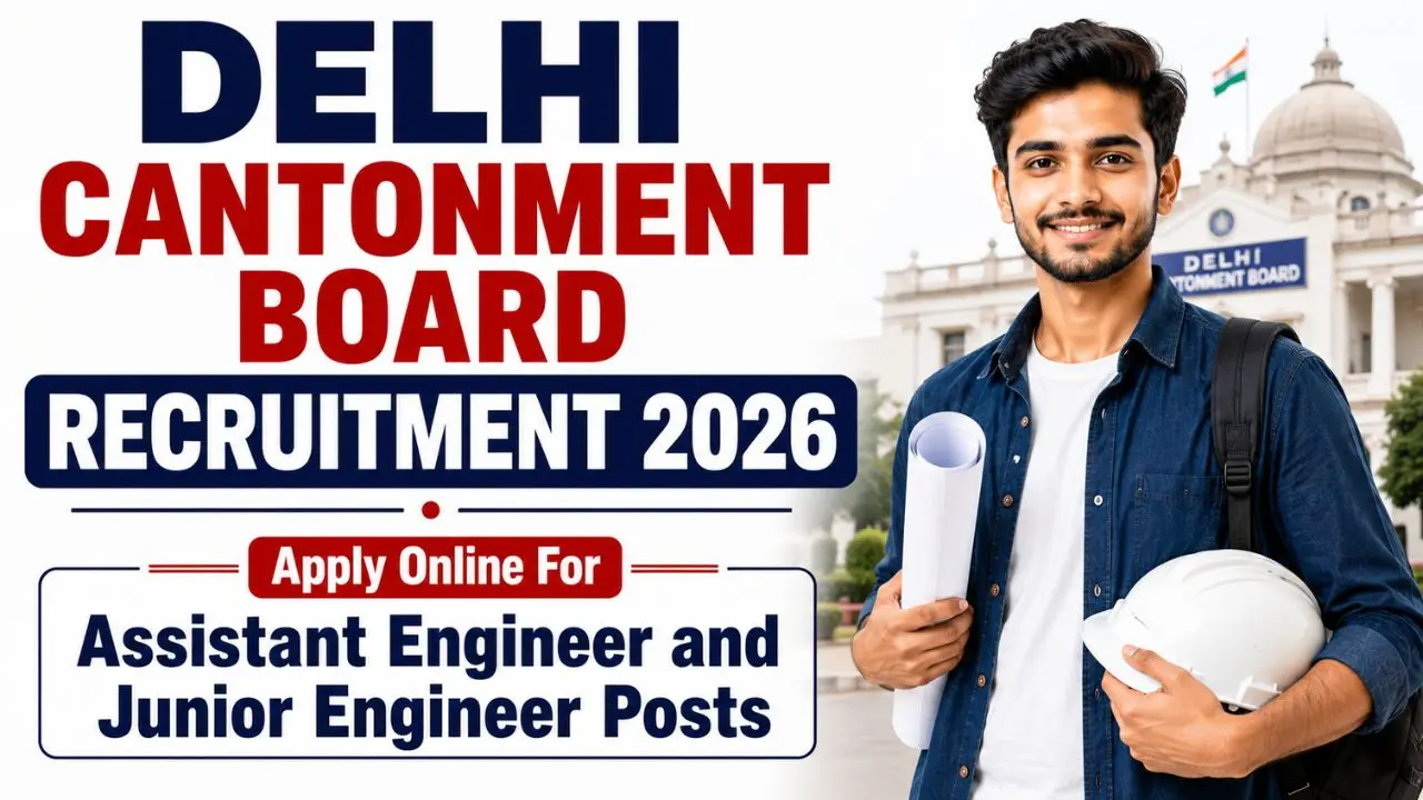 Delhi Cantonment Board AE & JE Recruitment 2026