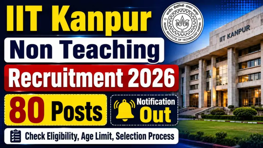 IIT Kanpur Non Teaching Recruitment 2026