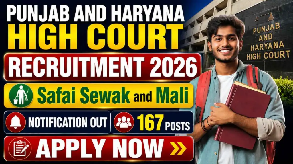 Punjab And Haryana High Court Recruitment 2026