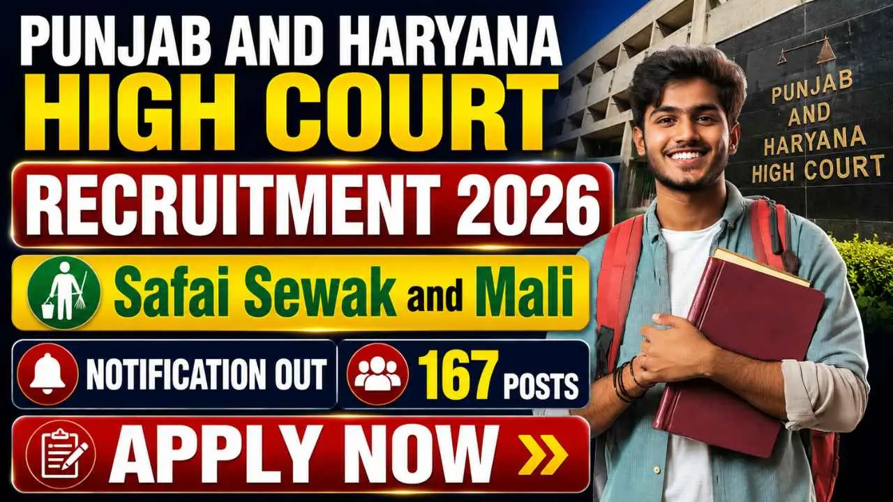 Punjab And Haryana High Court Recruitment 2026