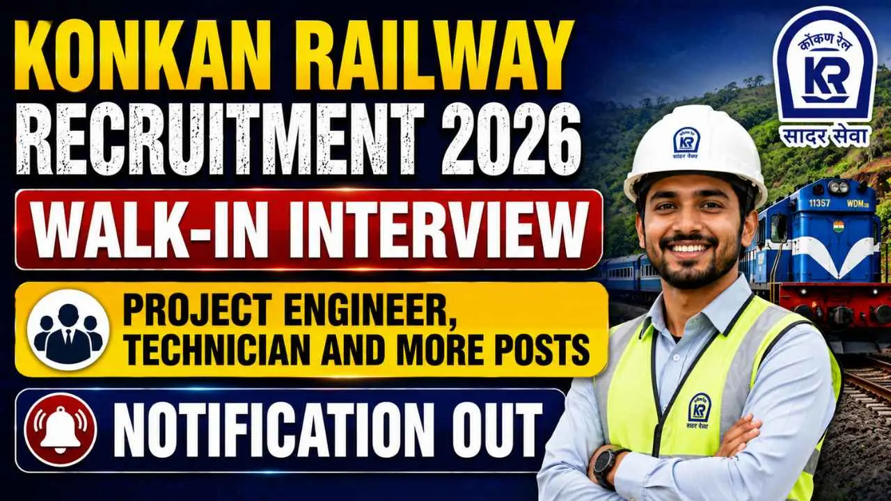 Konkan Railway Corporation Recruitment 2026
