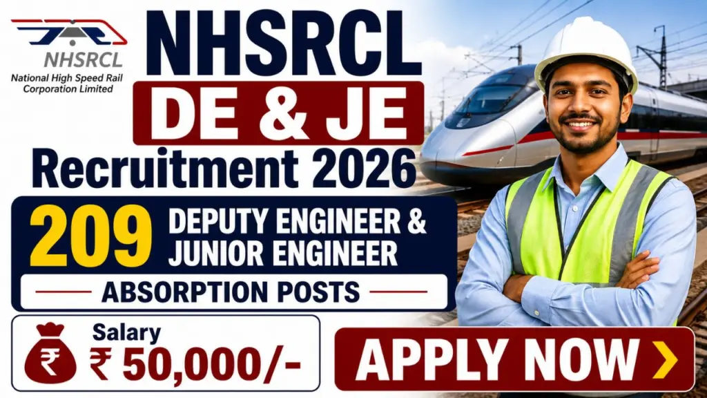 NHSRCL DE & JE Recruitment 2026