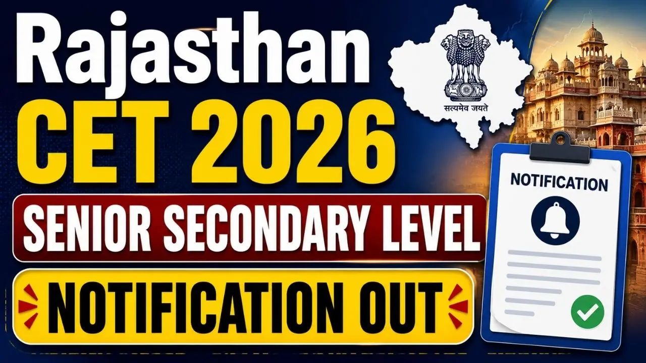 Rajasthan CET Online Form 2026