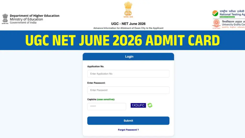 UGC NET June 2026 Admit Card