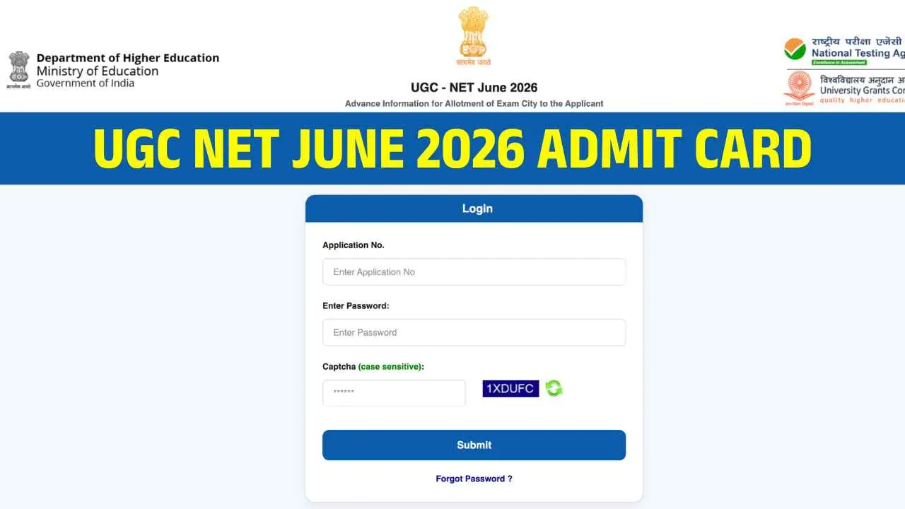 UGC NET June 2026 Admit Card